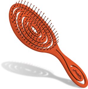 Ninabella Entwirrbürste Ninabella Bio Haarbürste ohne Ziepen für Damen, Herren & Kinder - Entwirrbürste auch für Locken & Lange Haare - Einzigartige Profi Detangler-Bürste