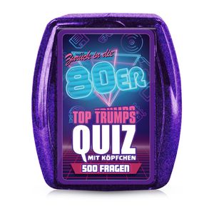 Top Trumps Quiz 80er Ratespiel Wissensspiel Fragespiel Gesellschaftsspiel