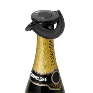 AdHoc FV31 Sektflaschenverschluss oder Champagnerverschluss Gusto, Kunststoff | Silikon, Farbe: Schwarz