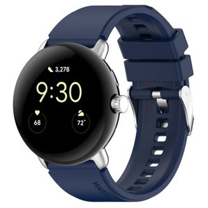 INF Ersatzarmband aus Silikon, kompatibel mit Google Pixel Watch 1/2 Blau