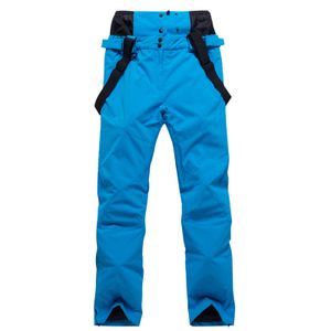 ASKSA Unisex Skihose Wasserdicht Gefüttert Hosenträger Outdoorhose Winddicht Snowboardhose, Blau, 4XL