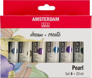 ROYAL TALENS Acrylfarbe AMSTERDAM Pearl 6 x 20 ml ROYAL TALENS Acrylfarbe AMSTERDAM Pearl 6 x 20 ml