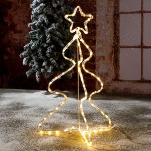80 LED Weihnachtsbaum IP44 außen Stern Tannenbaum Weihnachtsbeleuchtung Deko