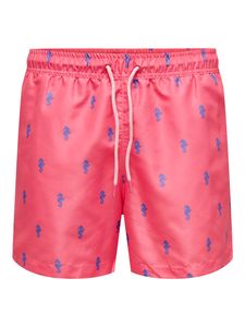 Badeshorts Print Design Kordelzug elastische Taille |