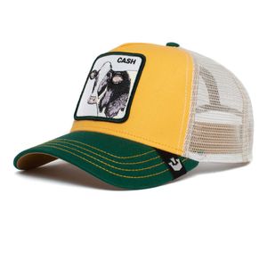 Goorin Bros. Trucker Cap Baseball Mütze Mesh Hat Animal Patch Tier Motiv, Grösse:one-size, Farbe:Cash Cow - Gelb Goorin Bros. Trucker Cap Baseball Mütze Mesh Hat Animal Patch Tier Motiv, Grösse:one-size, Farbe:Cash Cow - Gelb