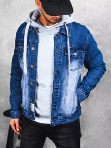 Dstreet Herren-Jeansjacke Loxys Blau L