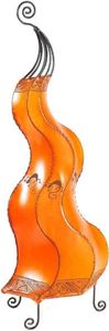 Orientalische Lampe Hennalampe marokkanische Lederlampe Tischleuchte Stehleuchte Mogador Gecko 80 cm, orange Orientalische Lampe Hennalampe marokkanische Lederlampe Tischleuchte Stehleuchte Mogador Gecko 80 cm, orange