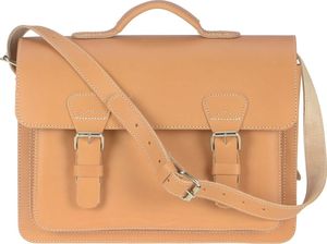 Ruitertassen Aktentasche Leder 2 Fächer (A4 Format) Lehrertasche 38cm Schultasche Businesstasche natur braun 2140-10