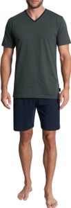 TOM TAILOR Herren Shorty grün quergestreift Größe: 52