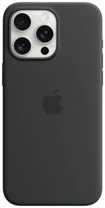 iPhone 15 Pro Max Silikon Case mit MagSafe - Schwarz