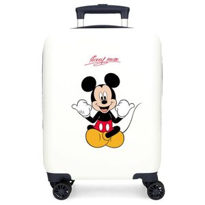 Joumma Bags Kinder Koffer Trolley Kinderkoffer Disney Mickey Maus Weiß