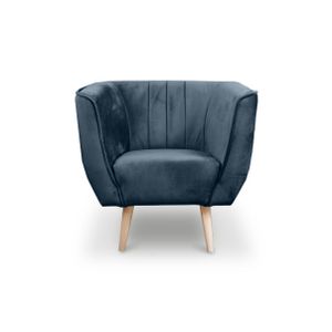 BETTSO Sessel im skandinavischen Stil PIK 1 MON77 Navy Blau Dunkelblau Marineblau