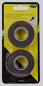 Magnetisches Klebeband 5m x 1,9cm Magnetklebeband Bastelband Magnetstreifen