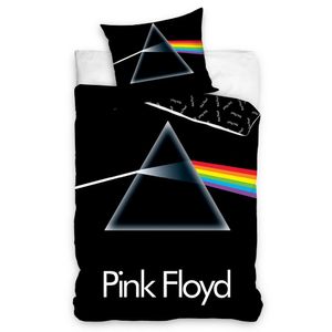 Pink Floyd - Bettwäsche-Set, Baumwolle AG890 (Einzelbett) (Schwarz/Weiß)