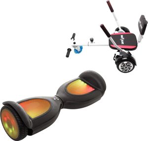 6.5 Zoll Hoverboard mit Komfort Hoverkart, Jetson Prism Black PRO, Standard Reichweite und Weiss Komfort Hoverkart, Smart Balance 6.5 Zoll Hoverboard mit Komfort Hoverkart, Jetson Prism Black PRO, Standard Reichweite und Weiss Komfort Hoverkart, Smart Balance