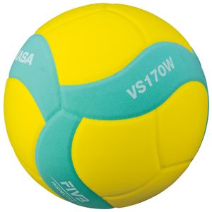 Mikasa VS170W FIVB Kids Ball VS170W-Y-G, Unisex, Volleyball, Gelb, Größe: 5