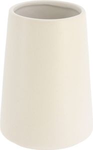 Tendance Zahnputzbecher weiß Steinzeug 8x8x12 cm Badezimmer Dekoration