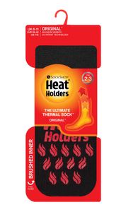 Heat Holders® Socken ABS-antirutsch Herren - black/red, Größe 39 - 45