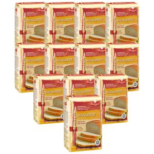 BIELMEIER KÜCHENMEISTER Brotbackmischung Weissbrot 12 Stück á 1000 g Jeden Tag frisches Brot genießen  Baden-Württemberg