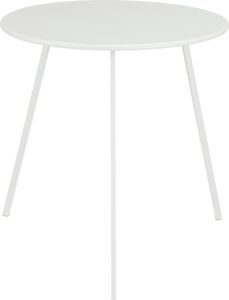 Mica Decorations Seatle Beistelltisch für draußen - H50 x Ø50 cm - Metall - Weiß