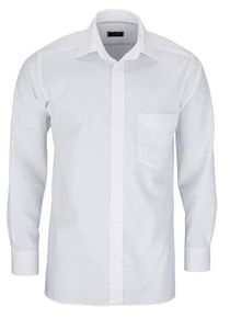 Hatico Super Baumwolle Hemd Langarm Uni Popeline Weiß, Größe: 41
