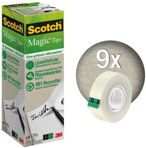 Scotch Klebefilm Magic 900 19 mm x 33 m 9 Stück