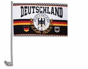 Auto-Fahne: Deutschland Lorbeerkranz