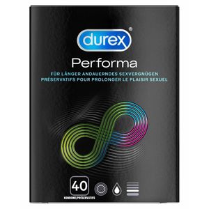 Durex Performa Kondome Verzögern den Orgasmus des Mannes Präservative 40 Stück