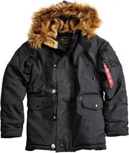 Pánská zimní bunda Alpha Industries Explorer Parka Jacket Black - M
