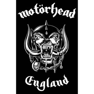 Motorhead - Poster "England", Stoff RO2549 (106 cm x 70 cm) (Schwarz/Weiß)