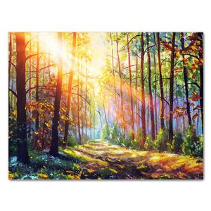 Leinwandbild Malerei, Wald M0498 – Extragroß - (100x75cm)
