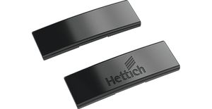 Hettich Abdeckkappe Stahl obsidianschwarz Neutral Sensys Scharnierarm