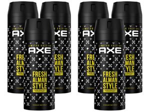 AXE Bodyspray Fresh Alman Style Limited Edition, 6x150ml Männerdeo, Deo Deodorant ohne Aluminium, Herren Männer Men Deospray