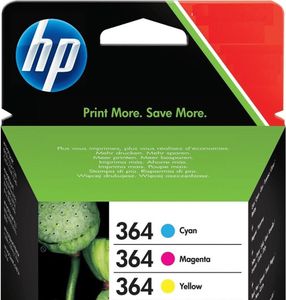 HP Tintenpatronen 3er Set HP 364 Multipack Satz, cyan, magenta, gelb - Combopack/Set - HP Photosmart 5520, 7510, 7520 - MHD End of Life - Bulk.