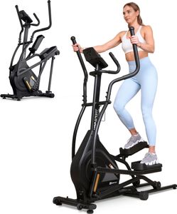 Hop-Sport Crosstrainer HS-140CF Rock - Crosstrainer für Zuhause mit Magnetwiderstand & 32 Widerstandsstufen, Ellipsentrainer bis 120kg belastbar