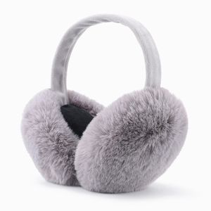 Damen Winter Warm Ohrenwärmer Ohrenschützer Plüsch Ohrenklappen Earmuffs (Grau)