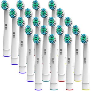 20 x Ersatzbürsten Aufsteckbürsten für Oral B Precision Clean Zahnbürsten