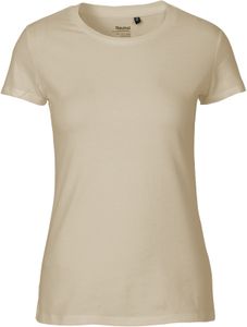 damen Fitted T-Shirt / 100% Fairtrade-Baumwolle - Farbe: Sand - Größe: L