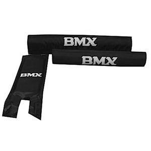 Padset BMX Junior Polyester schwarz 3-teilig