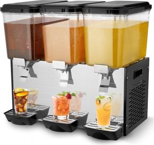 Kommerzielle Getränkespender - 18L x 3 Spender - Kalte Säfte und Eisgetränke - Perfekt für Catering und Events
