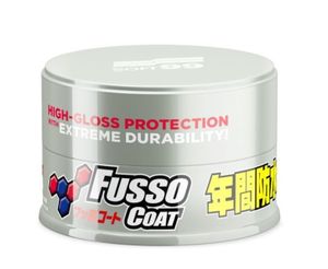 SOFT99 Fusso Coat 12 Months Wax Light Wachs Autowachs Lackwachs 200 g + Schwamm, Transparent