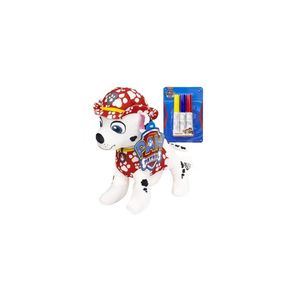 Paw Patrol Doodle Pup Ausmalbares Kuscheltier Waschbar Rot