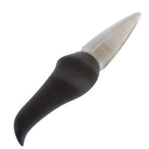 Samura Pearl Perfect Opening Austernmesser 73 mm Klinge aus Japan aus 59 HRC Stahl schwarz