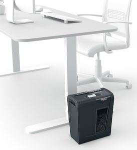 Rexel Secure S5 Aktenvernichter mit Streifenschnitt P-2, 6 mm, bis 5 Blatt, schwarz
