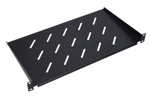 Półka Extralink 1U 350mm czarna 19" do szaf wiszących Szafy sieciowe Szafy serwerowe