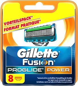 Gillette Fusion ProGlide Power Rasierklingen, 8 Stück, standard Verpackung