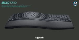 Logitech ERGO K860 ergonomisch ( geteilt ) Bluetooth 5.0 German