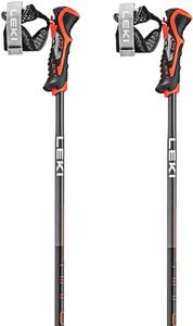 Leki Airfoil 3D Black/Bright Red/Dark Anthracite 125 cm Ski-Stöcke