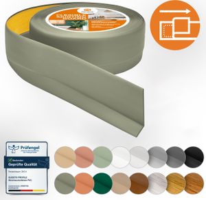 QUEST mäkká samolepiaca lišta 50x20mm, 10m, PVC plastová lišta, pružná lišta, olivová