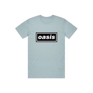 Oasis - Tričko "Decca Logo" pánské/dámské unisex HE1734 (L) (Světle modrá)